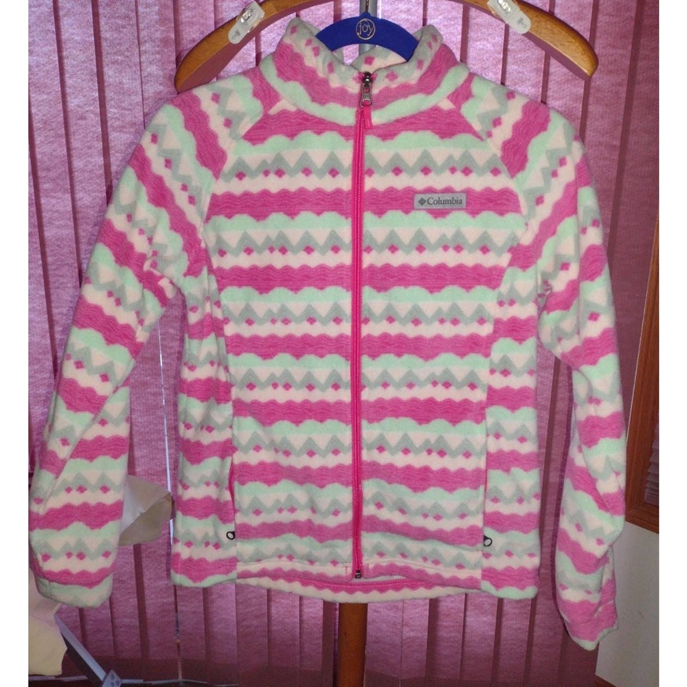Girls Columbia Fleece Pink X-Large